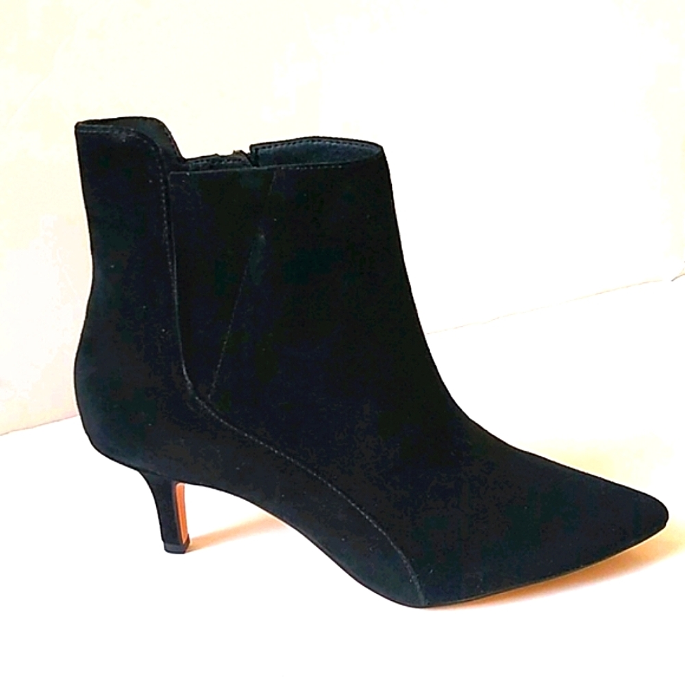 Corso Como Black Suede Dianna Ankle Boots Size 6